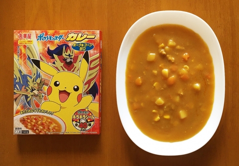 Sốt cari Marumiya Pokemon vị thịt lợn và rau củ ngọt cho bé 120g