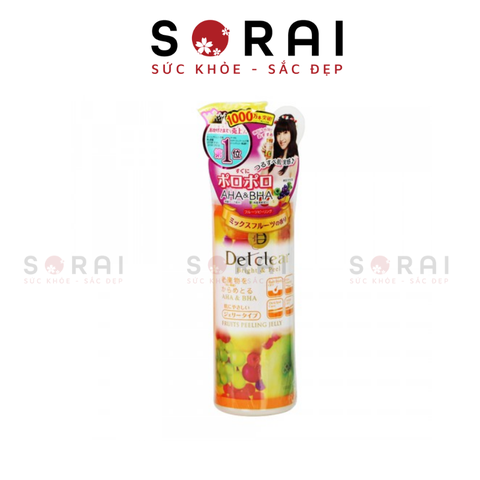 Gel tẩy da chết Detclear Nhật bản hương hoa quả 180ml