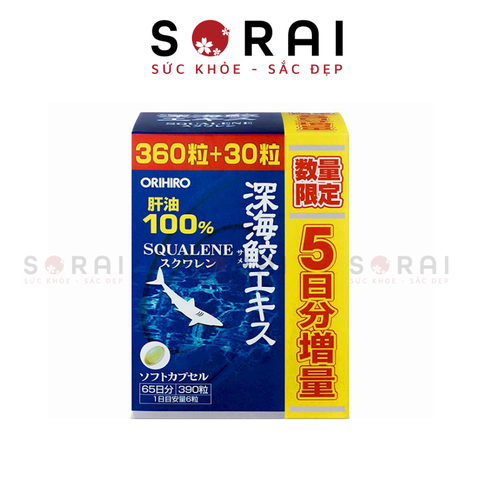 Dầu gan cá mập Orihiro bổ xương khớp, toàn thân 390 viên