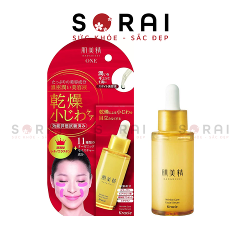 Serum dưỡng ẩm chống lão hóa Kracie Wrinkle trị nhăn mắt và khóe miệng Nhật Bản 30ml