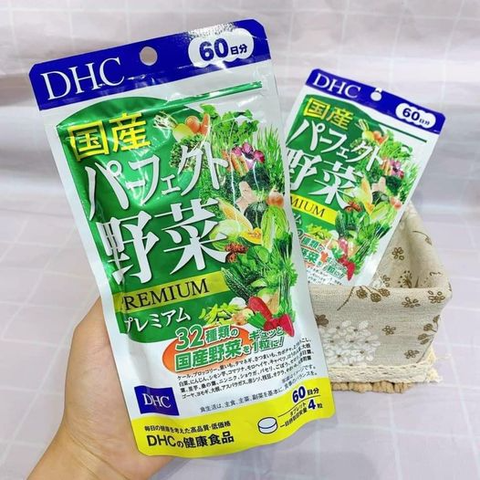 Viên uống rau củ DHC hỗ trợ bổ sung rau củ quả, hỗ trợ tiêu hóa Nhật Bản túi 240 viên 60 ngày