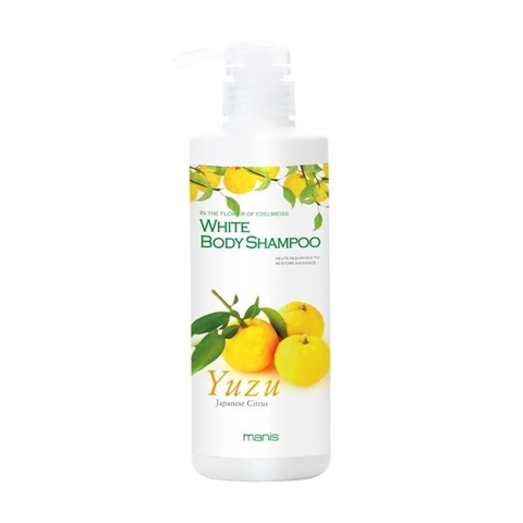 Sữa tắm trắng da Manis White Body Shampoo 450ml Dưỡng ẩm hương YUZU