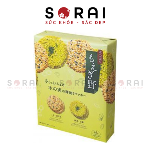 Bánh quy nướng mỏng Moegino Nhật Bản hộp 24 chiếc
