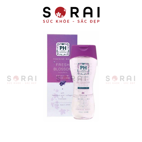 Dung dịch vệ sinh phụ nữ PH Japan Premium Nhật Bản (4 loại) Fresh Blossom 150ml