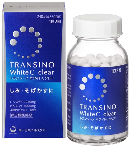 Viên uống ngừa nám, trắng da Transino White C Clear Nhật bản 240 viên