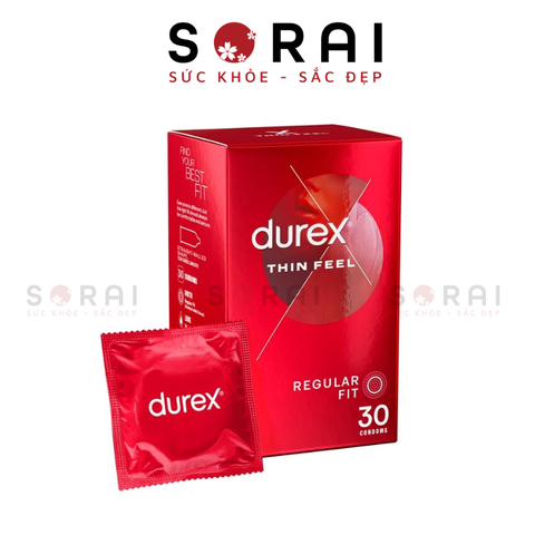 Bao cao su Durex hộp 30 chiếc siêu mỏng