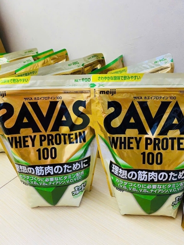 Bột Protein Whey SAVAS 100 Nhật bản túi 980gram