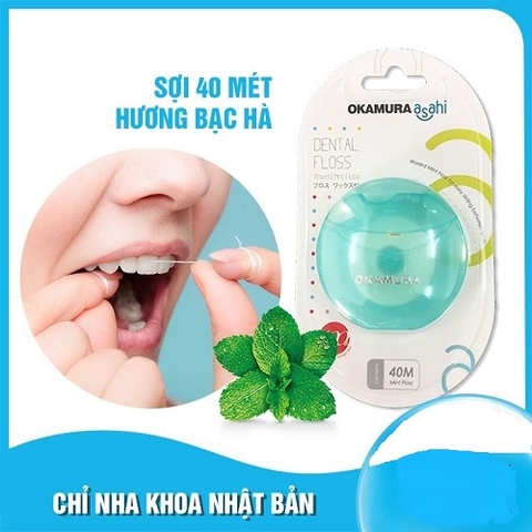 Chỉ nha khoa Okamura Nhật Bản cuộn 40m