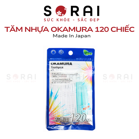 Tăm nhựa Okamura Nhật Bản 120 cây