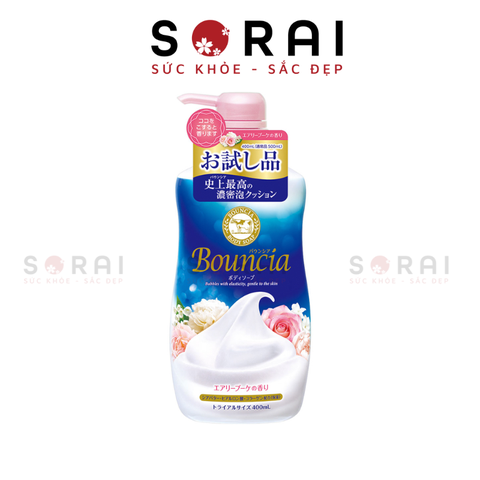 Sữa tắm Bouncia Cow Nhật Bản hương hoa hồng đỏ 480 ml