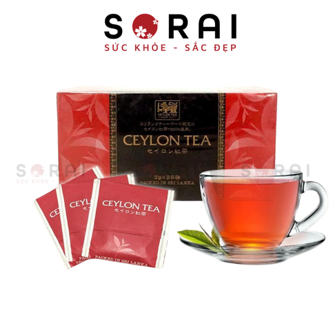 Trà đen túi lọc Ceylon Tea Nhật Bản hộp 25 gói