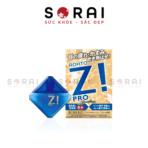Nhỏ dưỡng mắt, giảm mỏi, mờ mắt Rhoto Z Pro siêu mát nhật bản 12ml