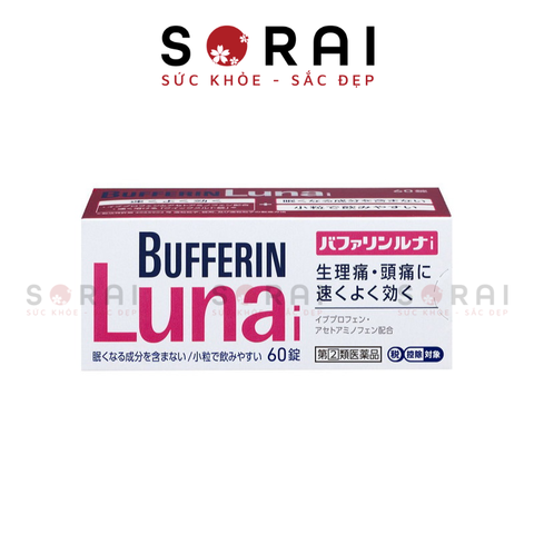 Viên uống giảm đau bụng kinh Bufferin Lunai 60 viên