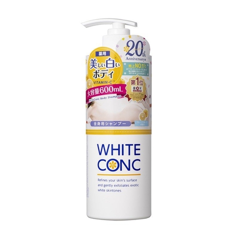 Sữa tắm trắng da White Conc Body Shampoo Nhật Bản 600ml