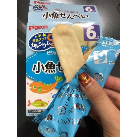 Bánh ăn dặm Pigeon Nhật Bản vị Cá mòi 6 tháng