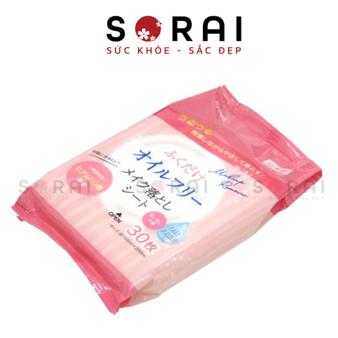 Khăn ướt tẩy trang Kyowa Nhật Bản gói 30 miếng