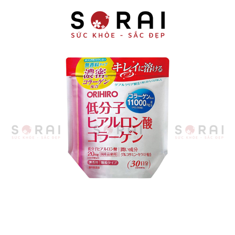 Bột Collagen Hyaluronic Acid Orihiro Nhật Bản 11000mg 180g