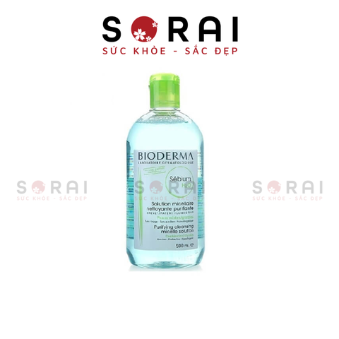 Nước tẩy trang Bioderma Pháp dành cho da dầu, mụn 500 ml (xanh)