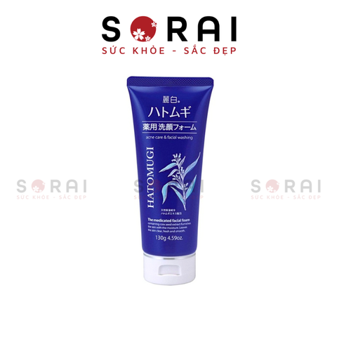 Sữa rửa mặt Hatomugi giúp ngăn ngừa mụn và dưỡng trắng 130g