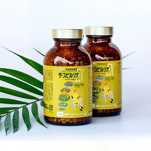 Tảo vàng Spirulina EX with Family set 2 2000 viên (mẫu mới)