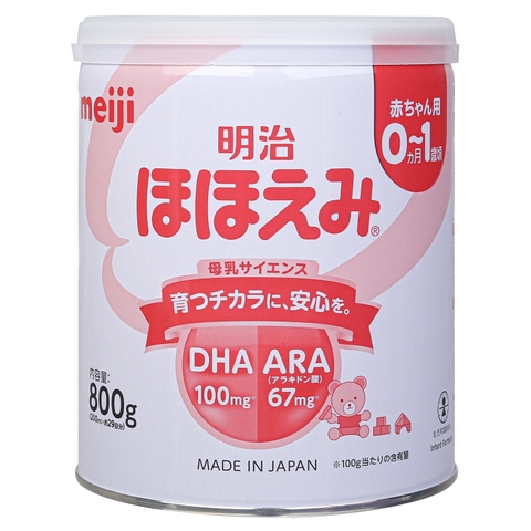 Sữa bột Meiji lon 800gr Nhật Bản cho bé từ 0-1 tuổi (mẫu mới 2025)