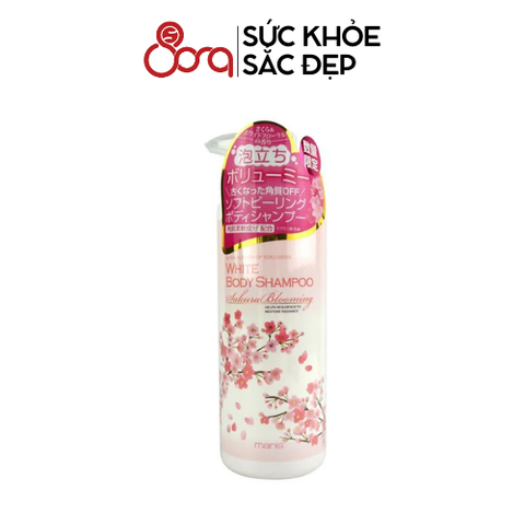 Sữa tắm trắng da Manis White Body Shampoo Nhật Bản hương hoa anh đào 450ml