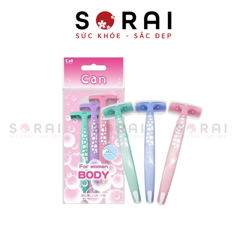 Dao cạo lông Body Kai Nhật bản set 3 cái