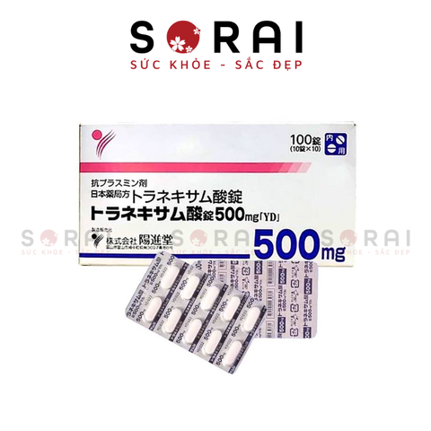 Viên uống ngừa nám trắng da Transamin Nhật Bản 500mg 100 viên