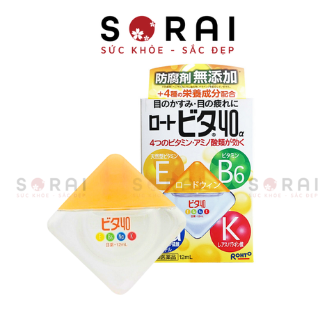 Nhỏ mắt, dưỡng mắt Rohto Nhật Bản, dịu nhẹ