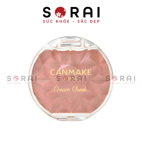 Phấn má Canmake Nhật Bản màu cam pha nhũ P04 Cream