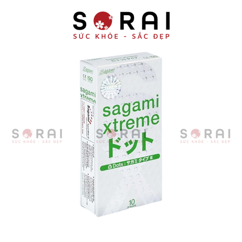 Bao cao su Sagami Whilte Nhật Bản hộp 10 chiếc