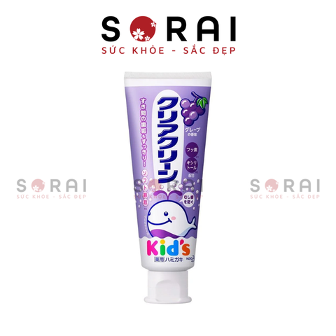 Kem đánh răng cho bé Kao Kids Nhật Bản (3 vị) Vị nho 70g
