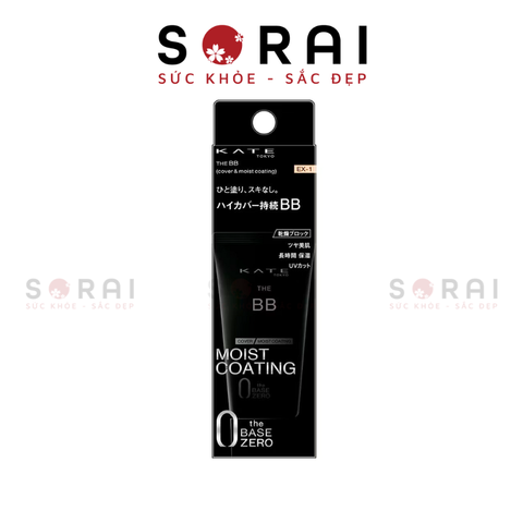 Kem nền BB Kate Moist Coating Nhật Bản dưỡng ẩm, chống nắng Ex-01 tone sáng