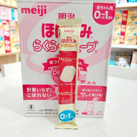 Sữa thanh Meiji nội địa Nhật bản cho bé 0-1 tuổi mẫu mới hộp 30 thanh