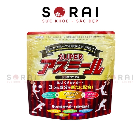 Sữa tăng chiều cao Super Asumiru vị cacao cho bé 11-18 tuổi