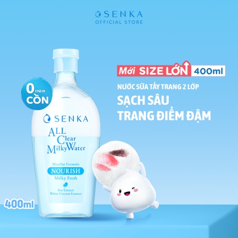 Nước tẩy trang Senka Nhật bản, mẫu mới 400ml