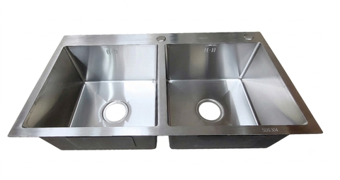 CHẬU RỬA DACOR 2 HỐ CÂN DC215C