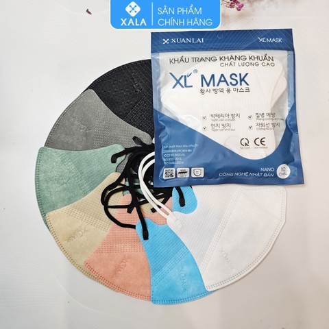 Khẩu trang 5D Mask XALA người lớn lọc khuẩn và bụi trên 99% (10 chiếc/ túi)