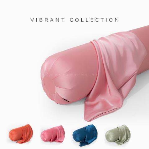 [Vibrant] Vỏ Gối Ôm Lụa Satin Premium Cao Cấp Phong Cách Nổi Bật 37x105 cm