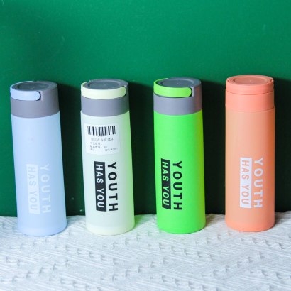 [ Đồng giá 19k] Cốc thủy tinh trẻ trung vỏ nhựa