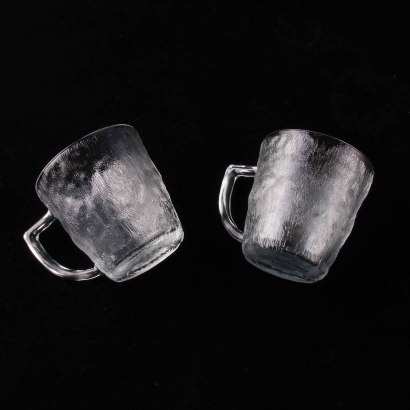 [ Đồng giá 19k] Cốc thủy tinh có tay cầm tảng băng ZB47-1