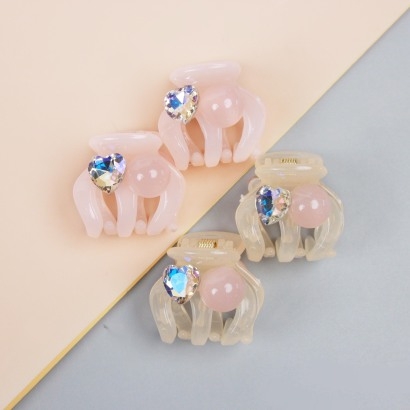 Đồng giá 19k] Bộ kẹp tóc ngọc trai pha lê Phụ kiện bí ngô