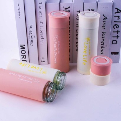 [ Đồng giá 19k] Cốc thủy tinh cầm tay bọc da