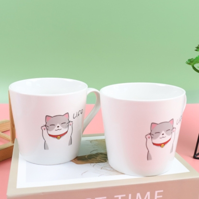 [ Đồng giá 19k] cốc sứ tráng men hình mèo&nbsp;