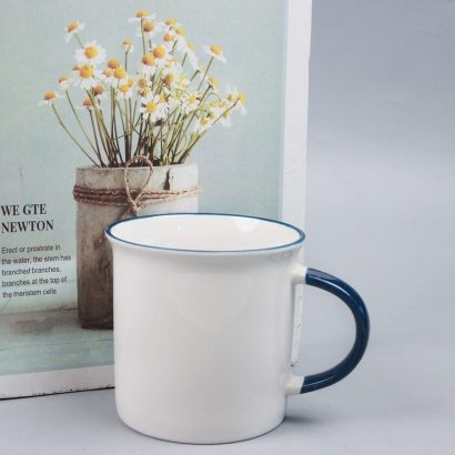 [ Đồng giá 19k] cốc tráng men quai xanh