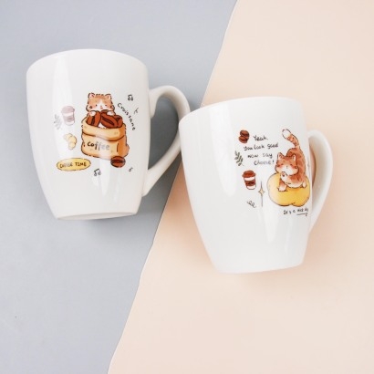 [ Đồng giá 19k] cốc sứ hình con mèo