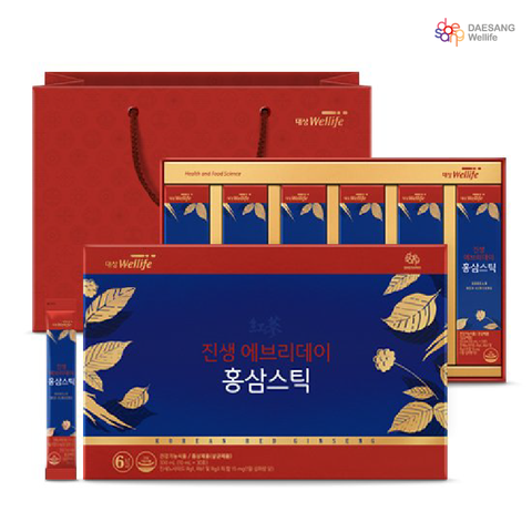 Nước hồng sâm Hàn Quốc Everyday Red Ginseng Stick Daesang Wellife Hộp 30 góix10g