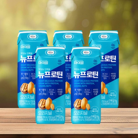 Sữa hạt dinh dưỡng MyMeal NU Protein Vị Socola, Chuối, Hạt Nguyên bản Set 5 hộpx200ml (Cùng vị)