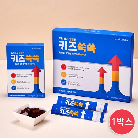 Thạch dinh dưỡng cho bé Kids Ssuk Ssuk Bổ sung dinh dưỡng Hộp 15 gói