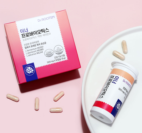 Men vi sinh chứa Lợi khuẩn Hàn Quốc Inner Probiotics Dr Rootem Hộp 15 viên uống